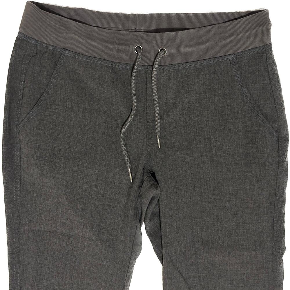 Athleta Wool City Joggers Charcoal Heather Gray Drawstring Pants Women's Size 4 - Picture 3 of 10